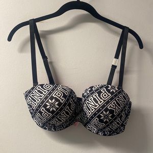 2 for $20 Victoria’s Secret PINK Logo Multi-Way Bra Strapless 34DD